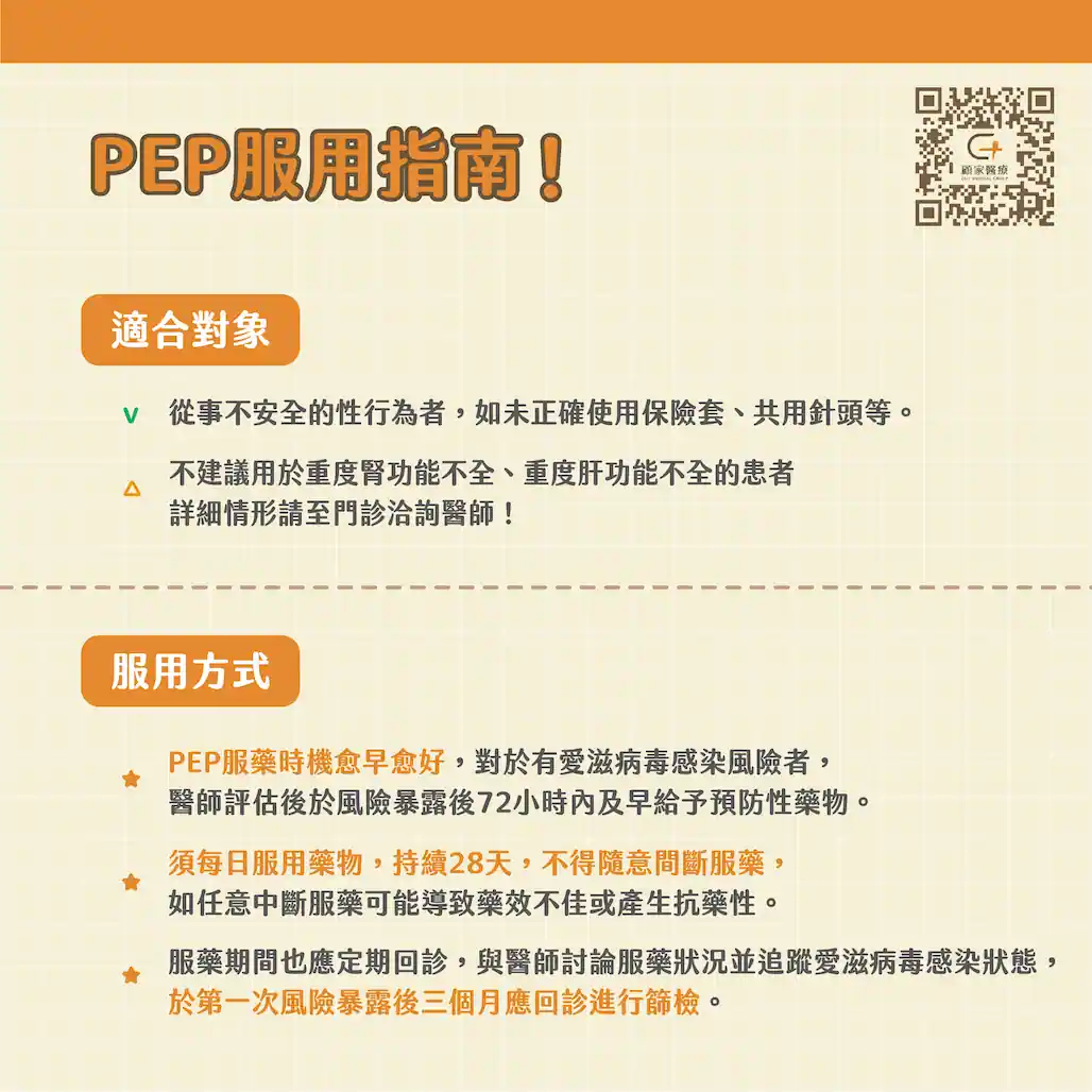 PEP服用說明